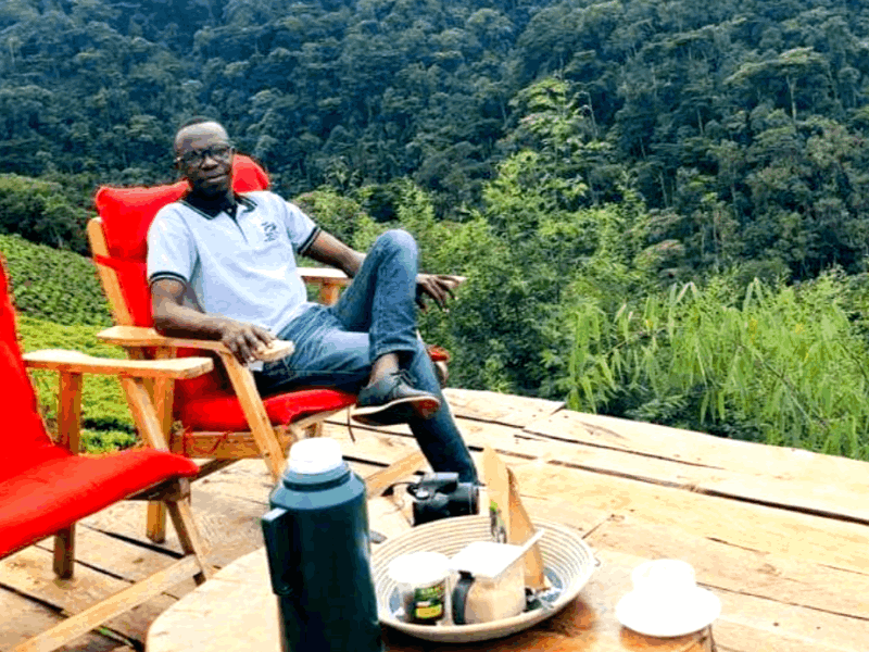 English breakfast served in Bwindi